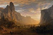 Albert Bierstadt Looking Down Yosemite Valley, California china oil painting artist